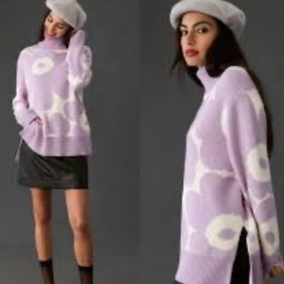 Marimekko Sweaters - Marimekko Chic Lavender Patterned Sweater size large